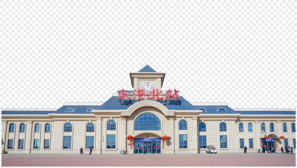 Вокзал на прозрачном фоне