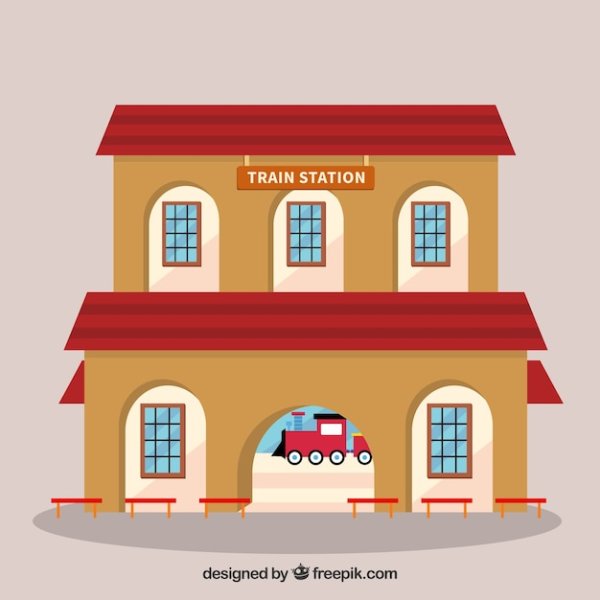Вокзал мультяшный