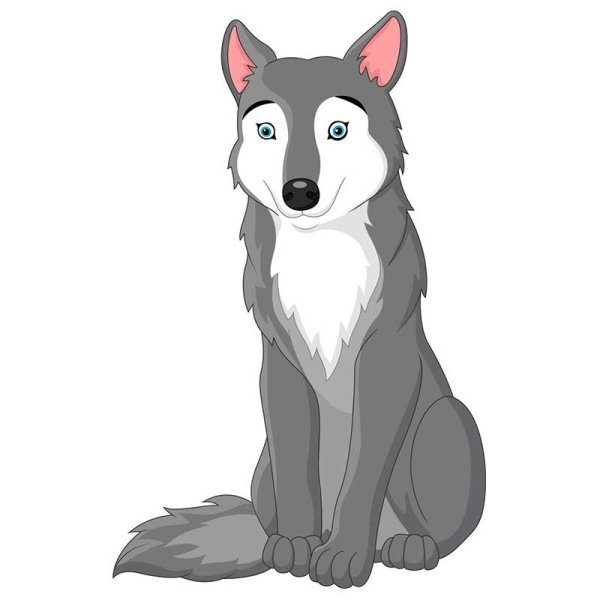 Мультяшный волчица