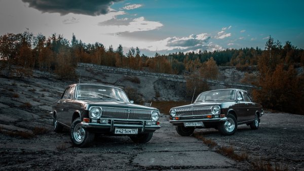 Волга ГАЗ 24 зимой