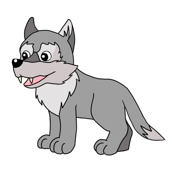 Волк для детей