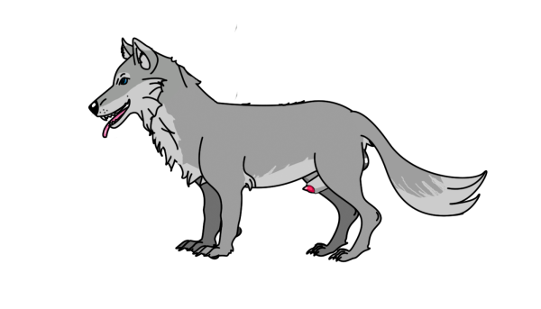 Волк рисунок для детей