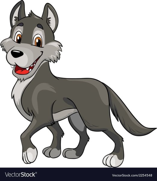 Изображение волка для детей