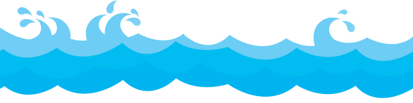 Морская волна на прозрачном фоне