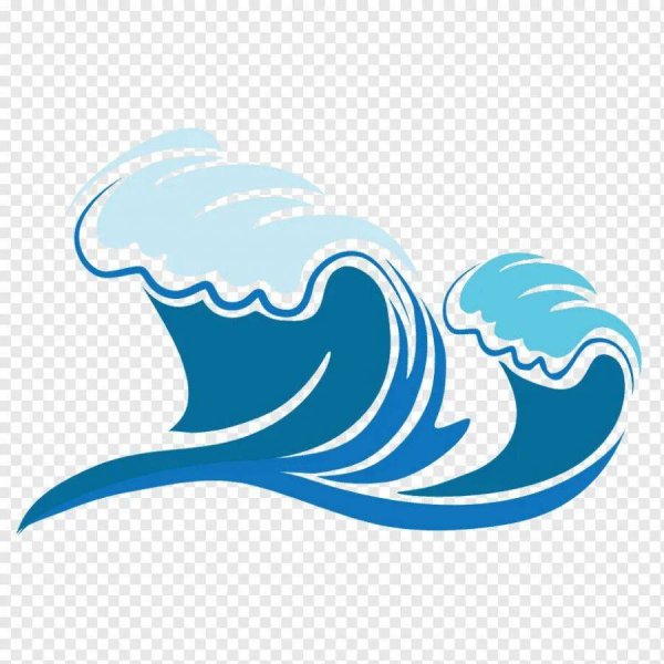 Волны нарисованные