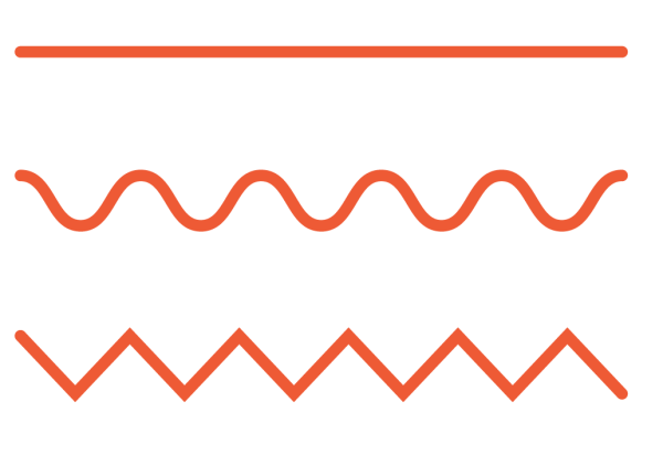 Волнистая линия зигзаг