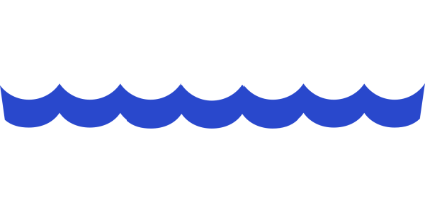 Синяя волнистая линия