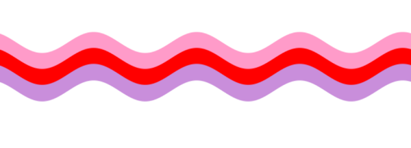 Волнистая линия широкая