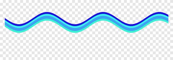 Волнистая синяя линия для детей