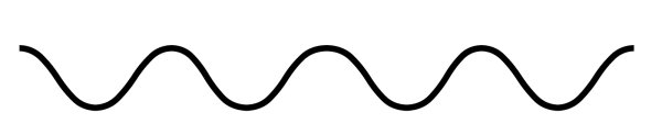 Волнистая линия на белом фоне
