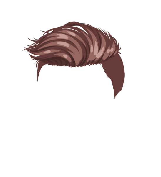 Мужские волосы без фона для обработки