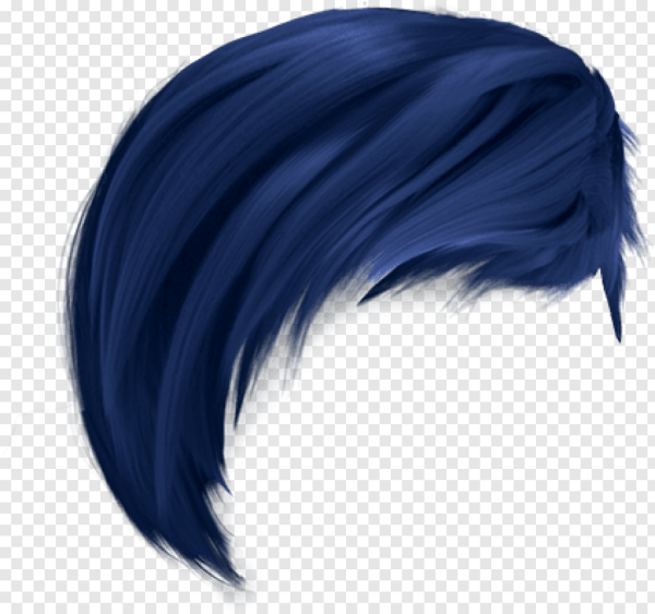 Синие волосы без фона