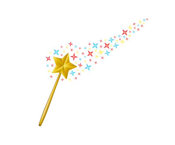 Волшебная палочка для детей на прозрачном фоне
