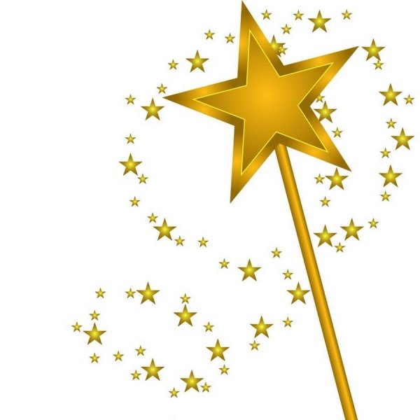 Волшебная палочка на прозрачном фоне