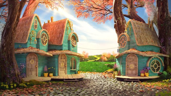 Пейзаж волшебной страны