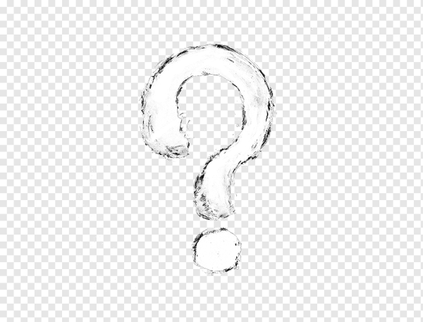 Знак вопроса белый