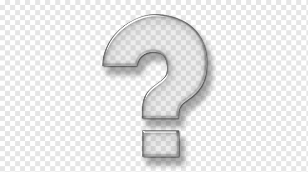 Прозрачный знак вопросс