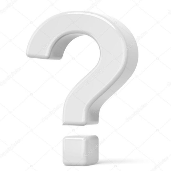 Знак вопроса белый