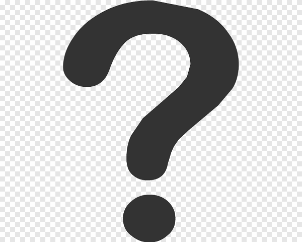 Знак вопроса на белом фоне