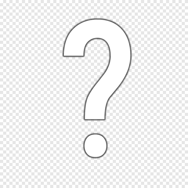 Знак вопроса белый