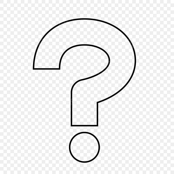 Знак вопроса белый