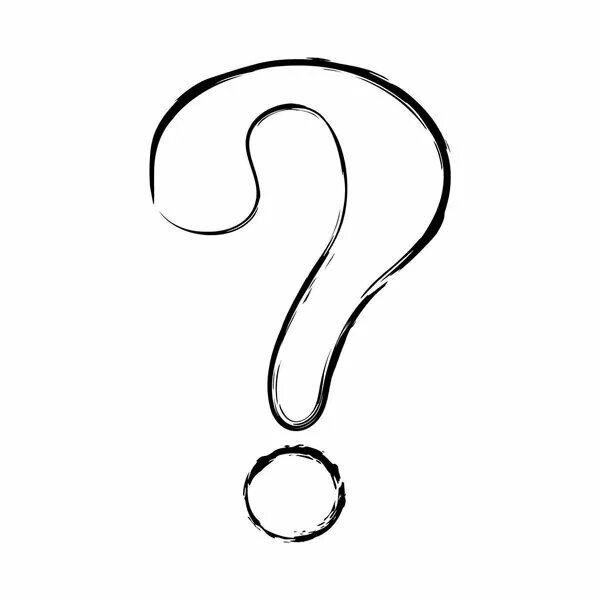 Знак вопроса трафарет