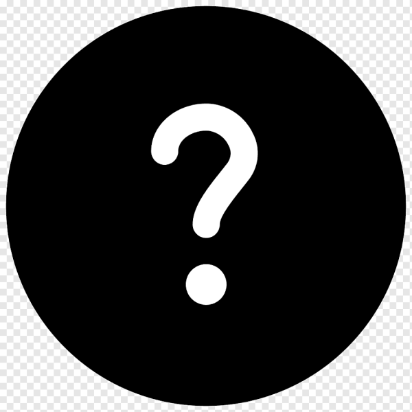Черный круг с вопросом