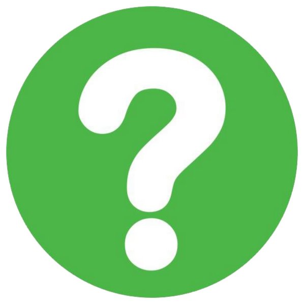 Знак вопроса зеленый