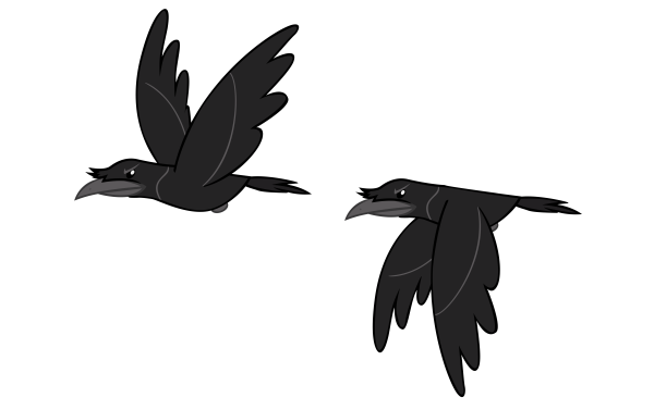 Вороны мультяшные