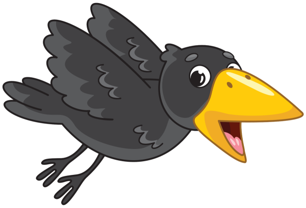 Ворона мультяшная