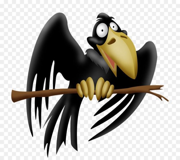 Ворон мультяшный