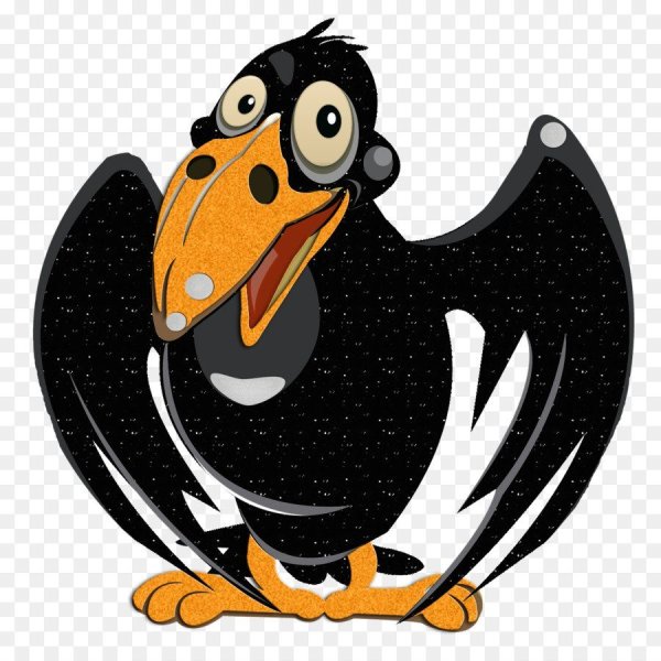 Ворона мультяшная