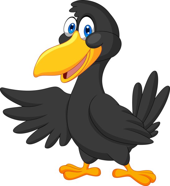 Ворона картинка для детей