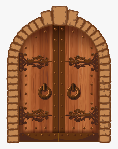 Сказочные ворота с замком