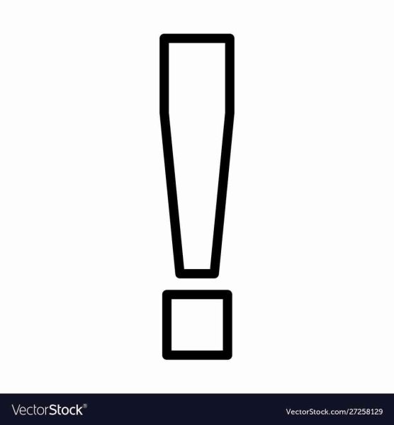 Восклицательный знак раскраска