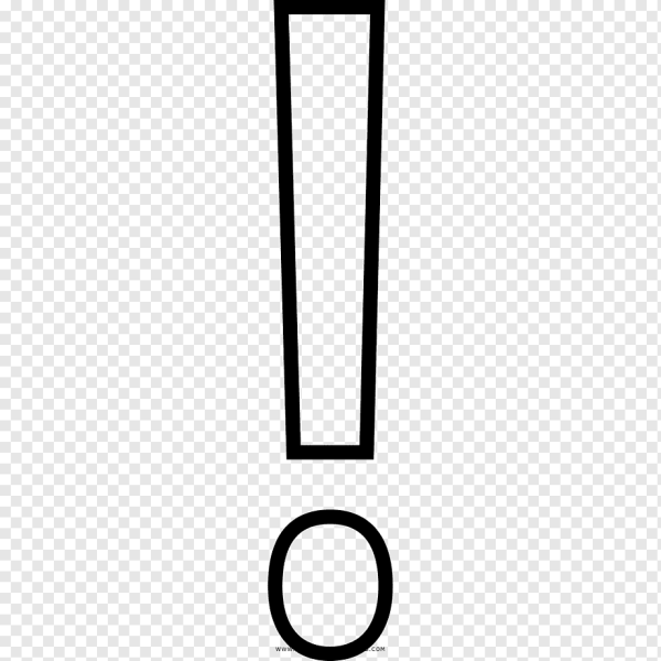 Восклицательный знак контур