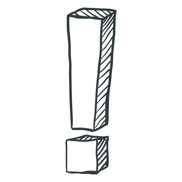 Восклицательный знак без фона