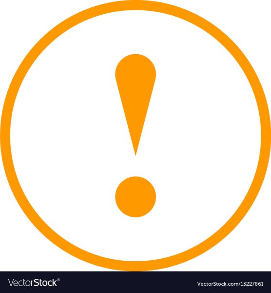 Восклицательный знак оранжевый