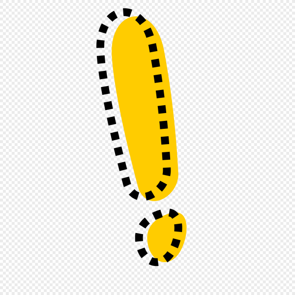 Желтый знак восклицания