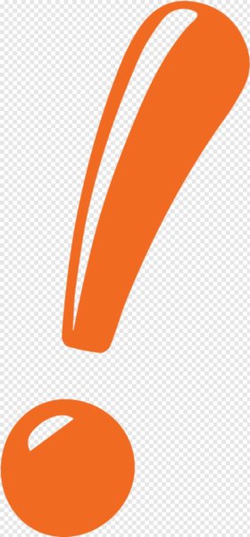 Восклицательный знак оранжевый