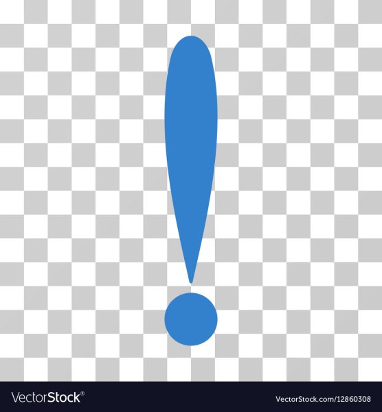 Знак восклицания голубой