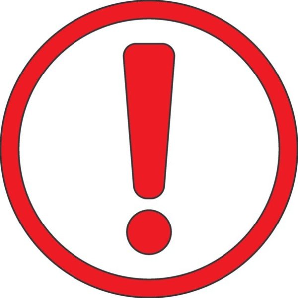 Знак восклицательный знак в круге