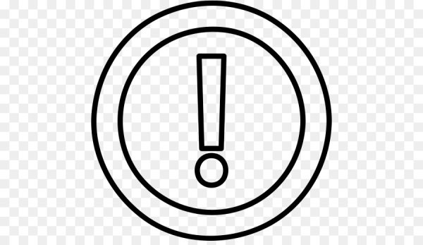 Пиктограмма восклицательный знак в круге