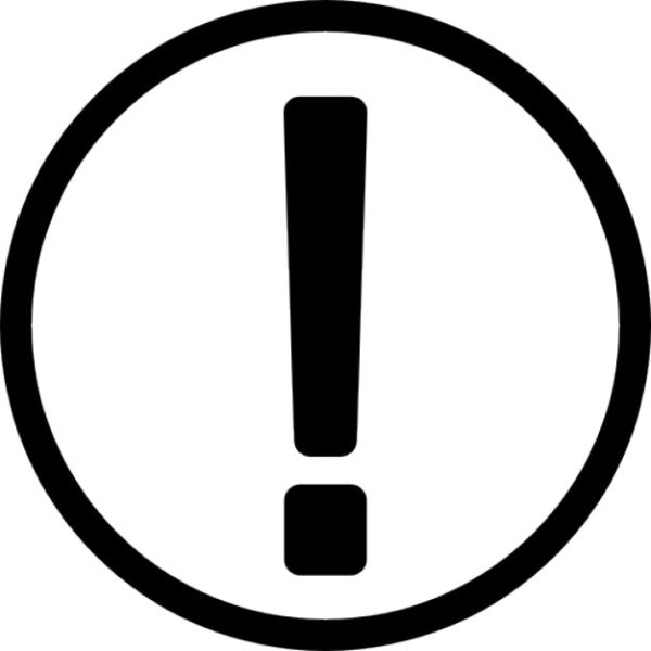 Иконка восклицательный знак