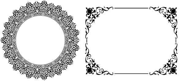 Рамки в арабском стиле