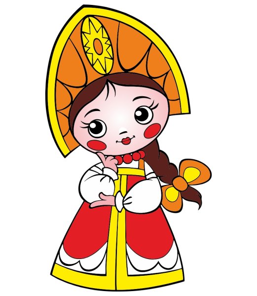 Василиса Премудрая на белом фоне