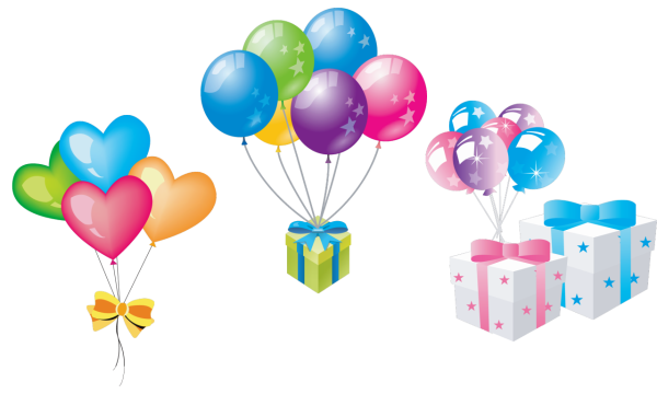 С днем рождения на прозрачном фоне