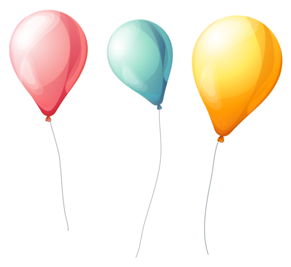 Шарики клипарт на прозрачном фоне