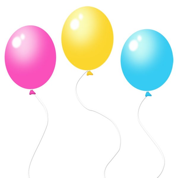 Шары на прозрачном фоне