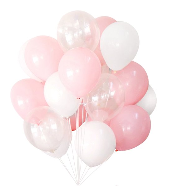 Розовые шарики воздушные